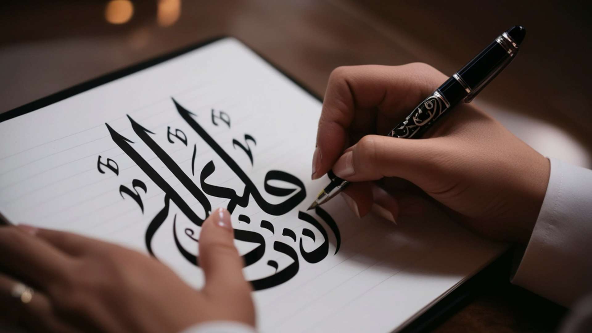 Kalligrafie Arabische letters